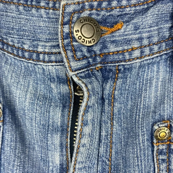 Chico’s Maxi Length Denim Skirt - Picture 3 of 6